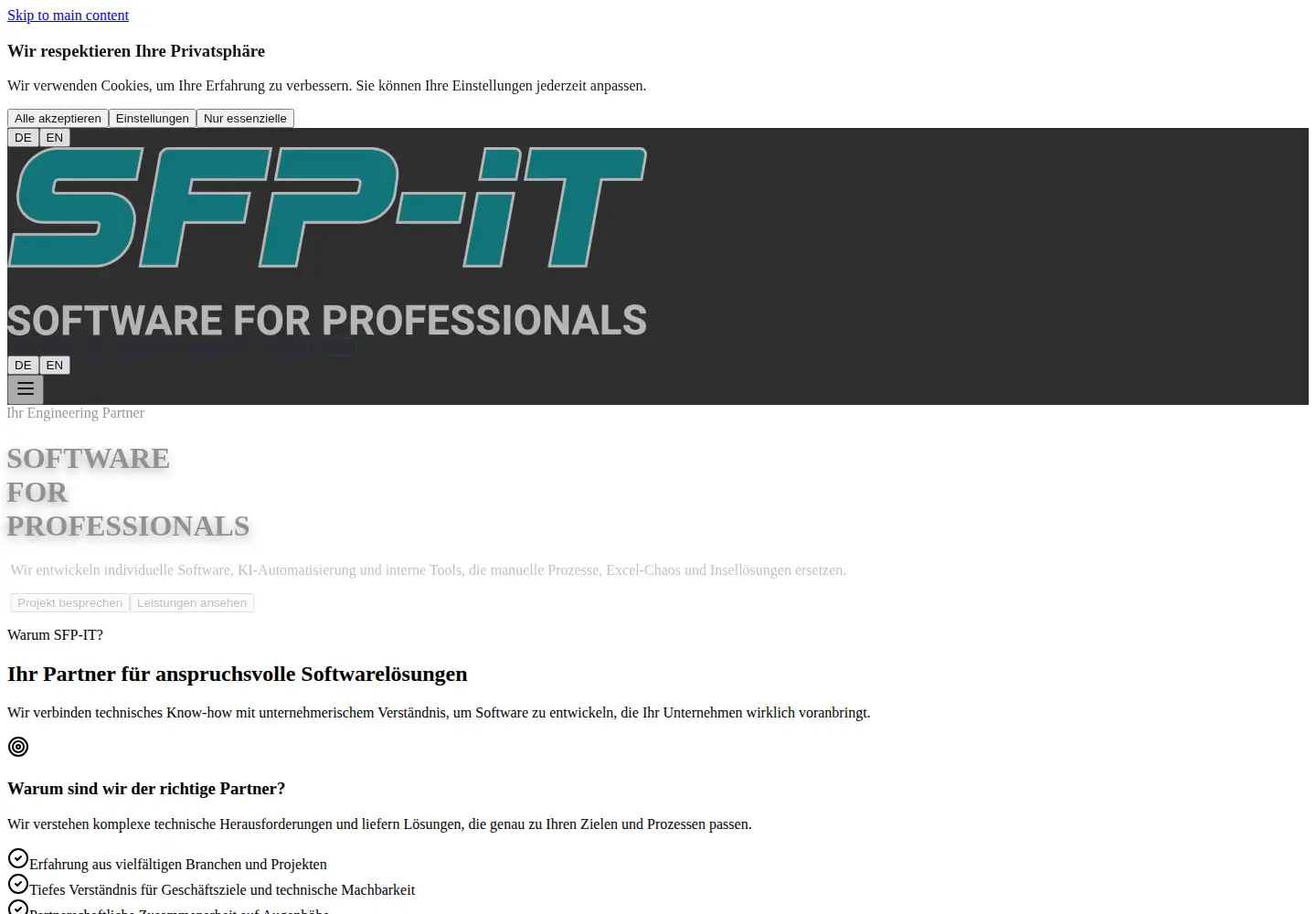 Screenshot of sfp-it.de