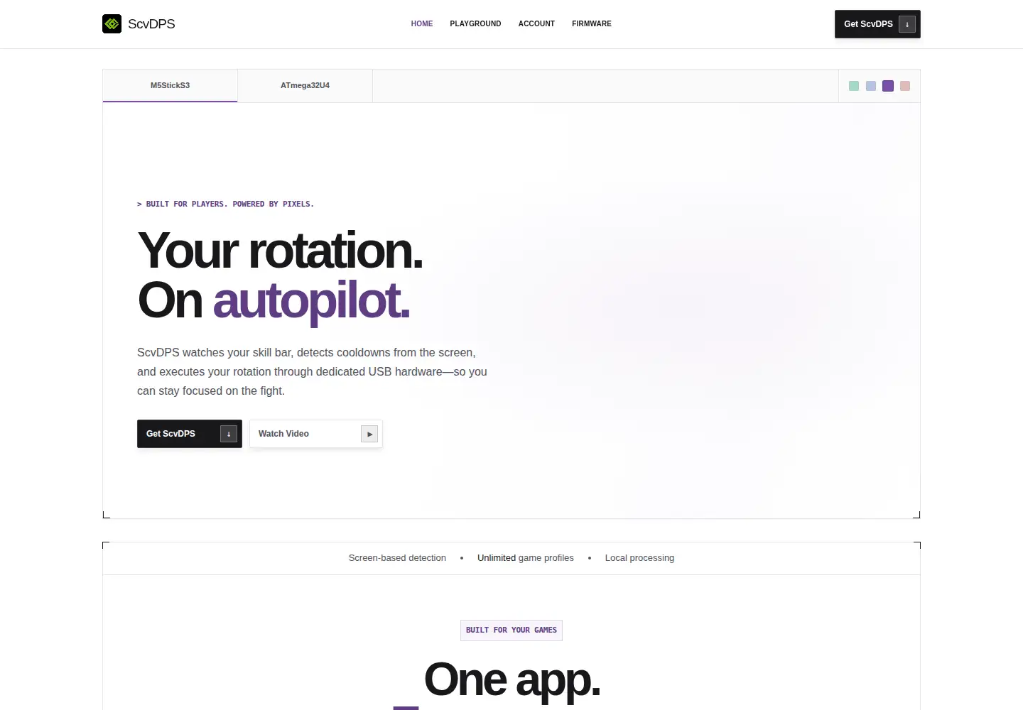 Captured homepage of loc.dev in the current scan