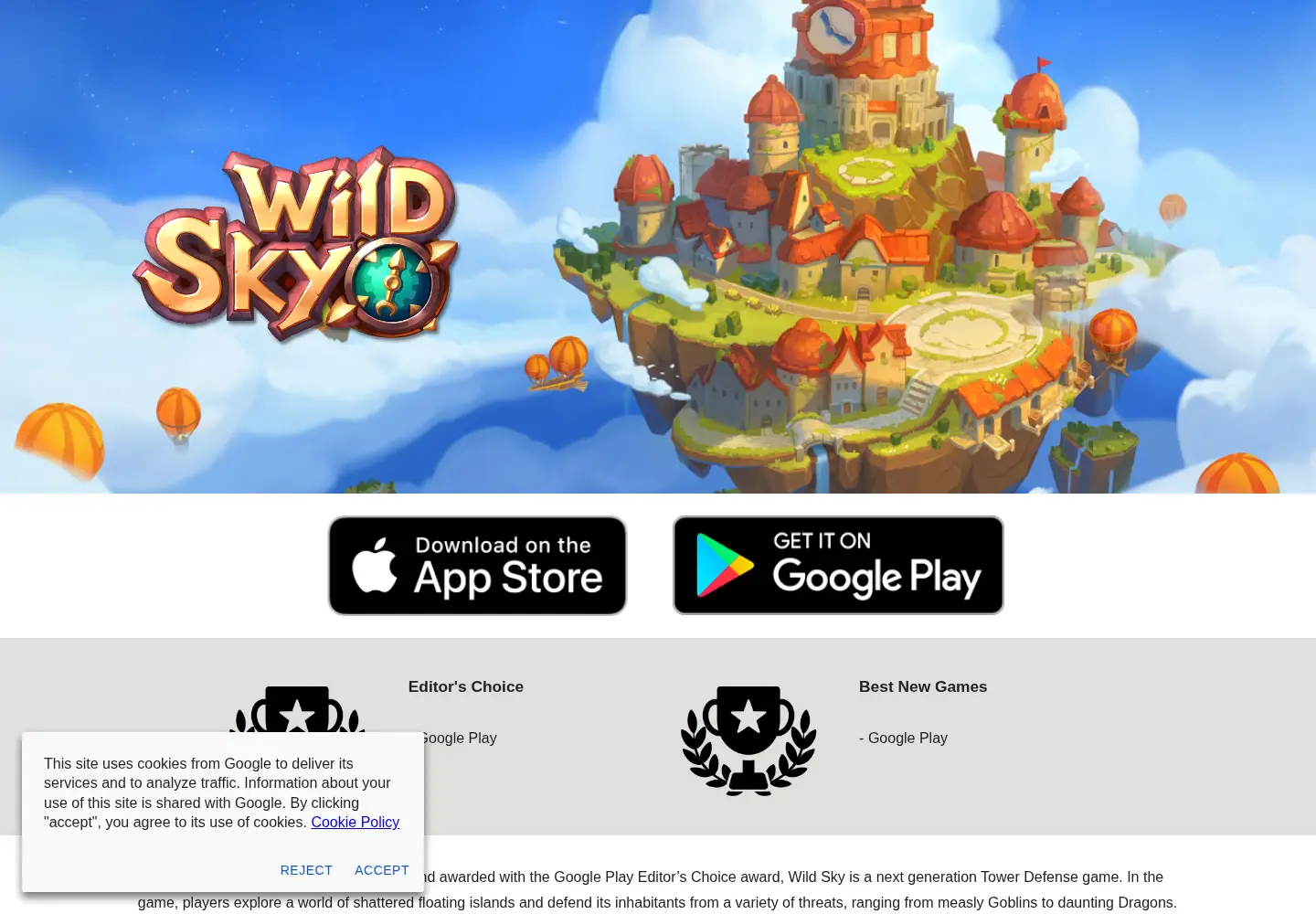 Screenshot of wildsky.dev