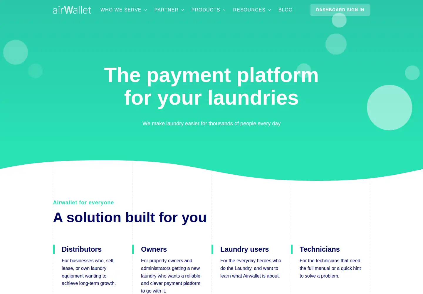 Captured homepage of airwallet.dk in the current scan