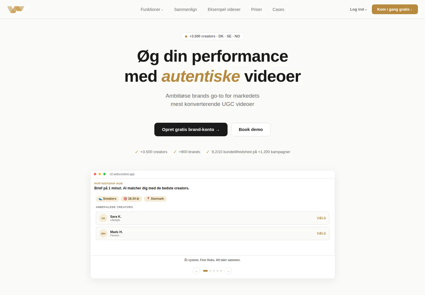 Captured homepage of webcontent.dk in the current scan
