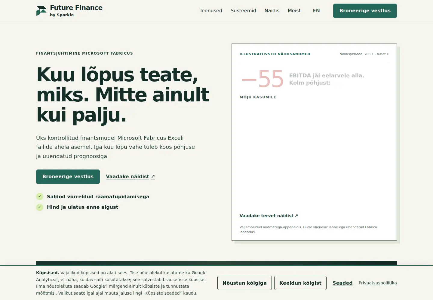 Screenshot of futurefinance.ee