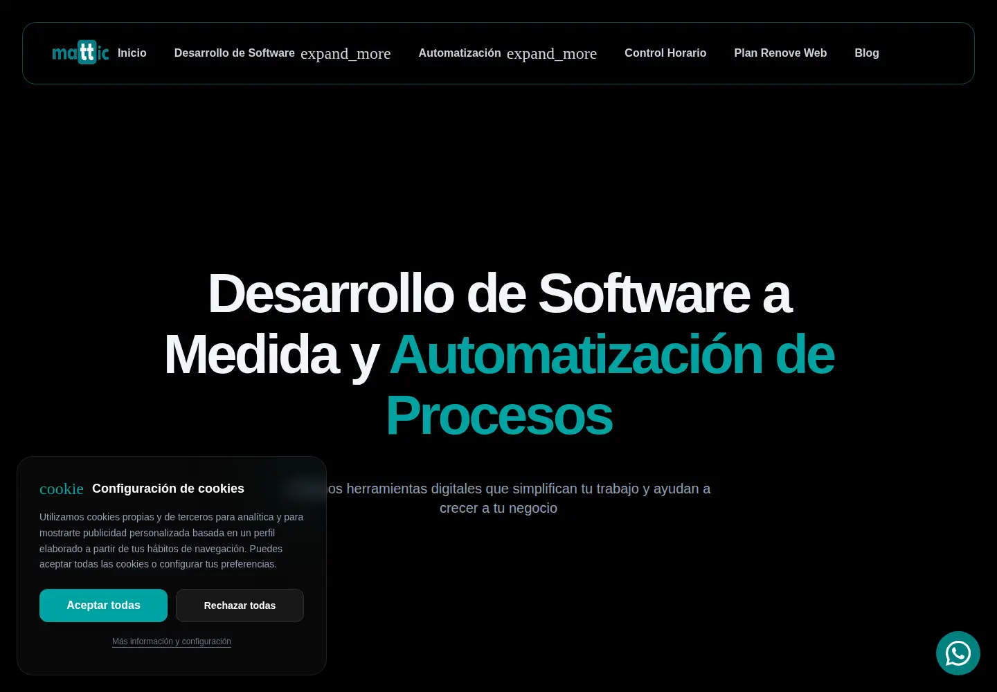Screenshot of mattic.es