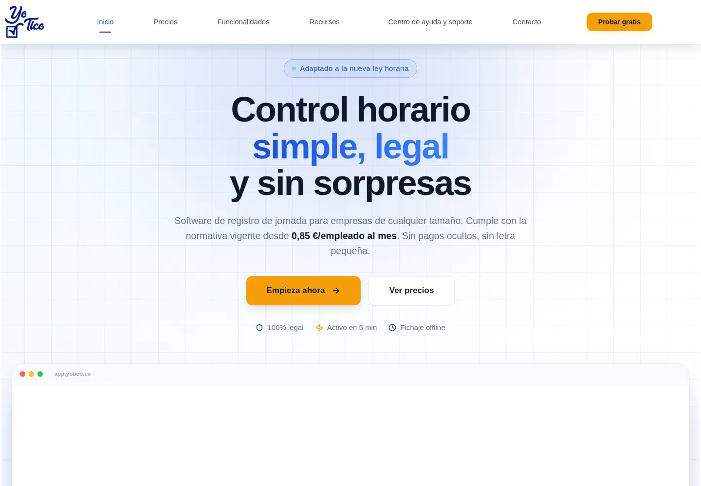 Screenshot of yotico.es
