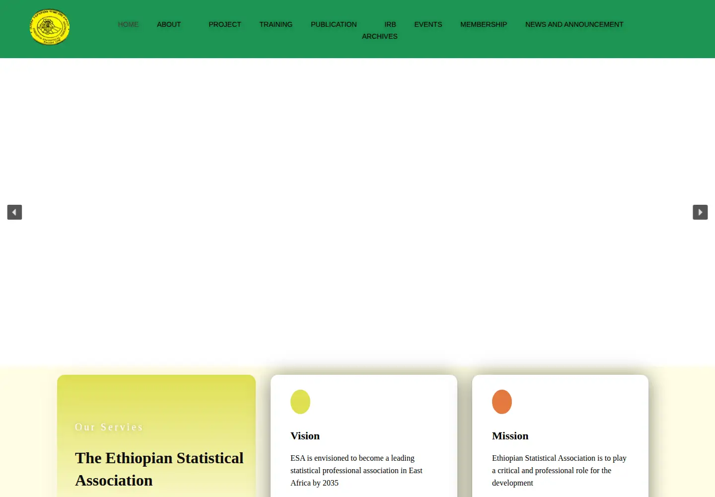 Screenshot of ethstat.org.et