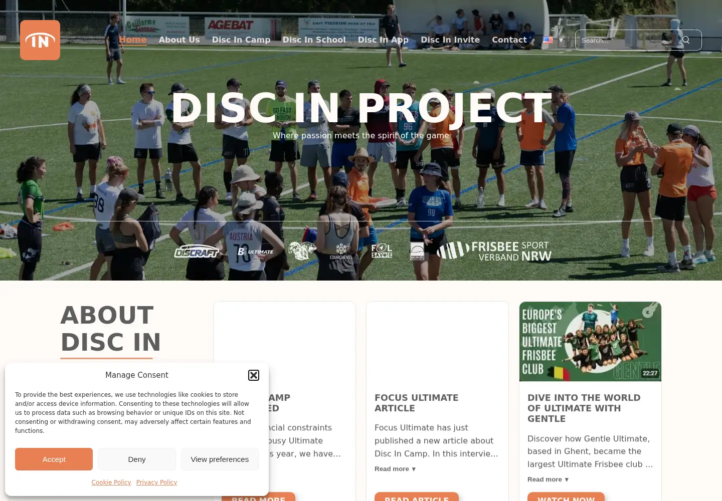 Screenshot of discin.eu