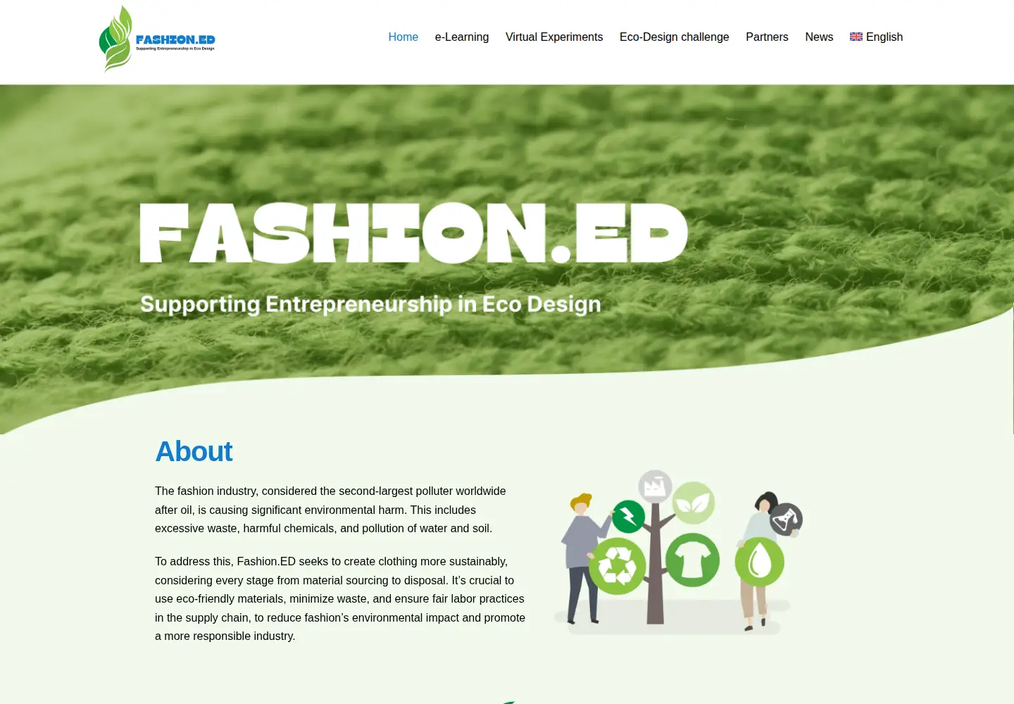 Screenshot of fashionedproject.eu