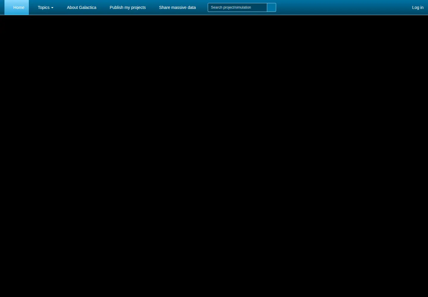 Captured homepage of galactica-simulations.eu in the current scan