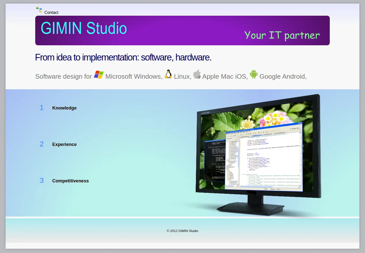 Screenshot of gimin.eu