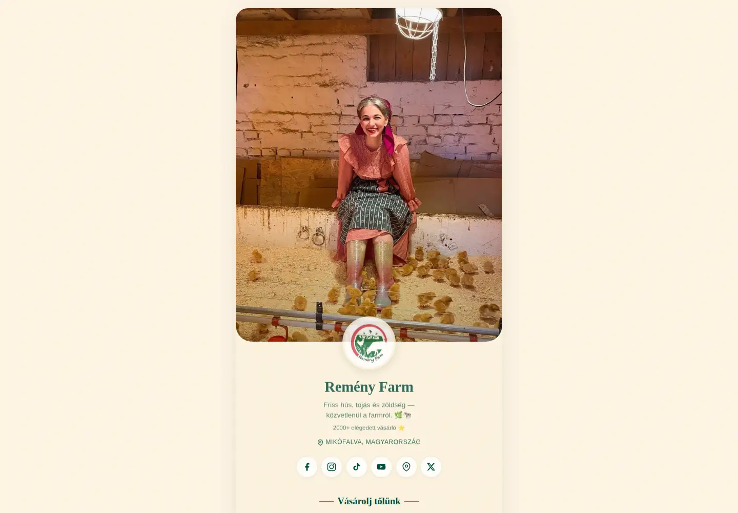 Captured homepage of remeny.farm in the current scan