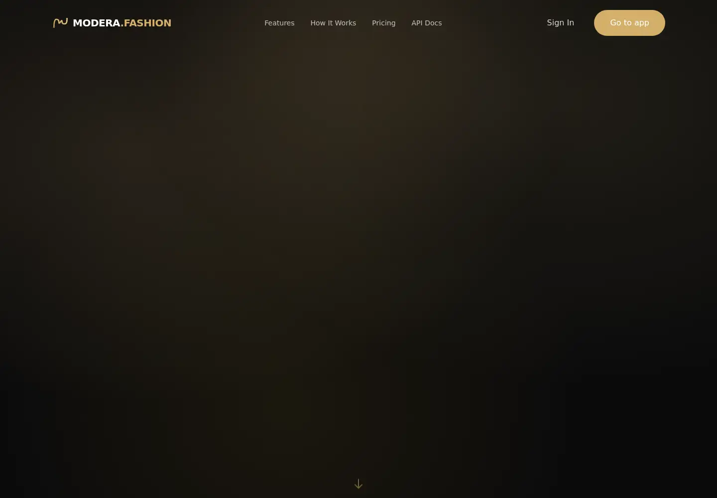 Screenshot of modera.fashion