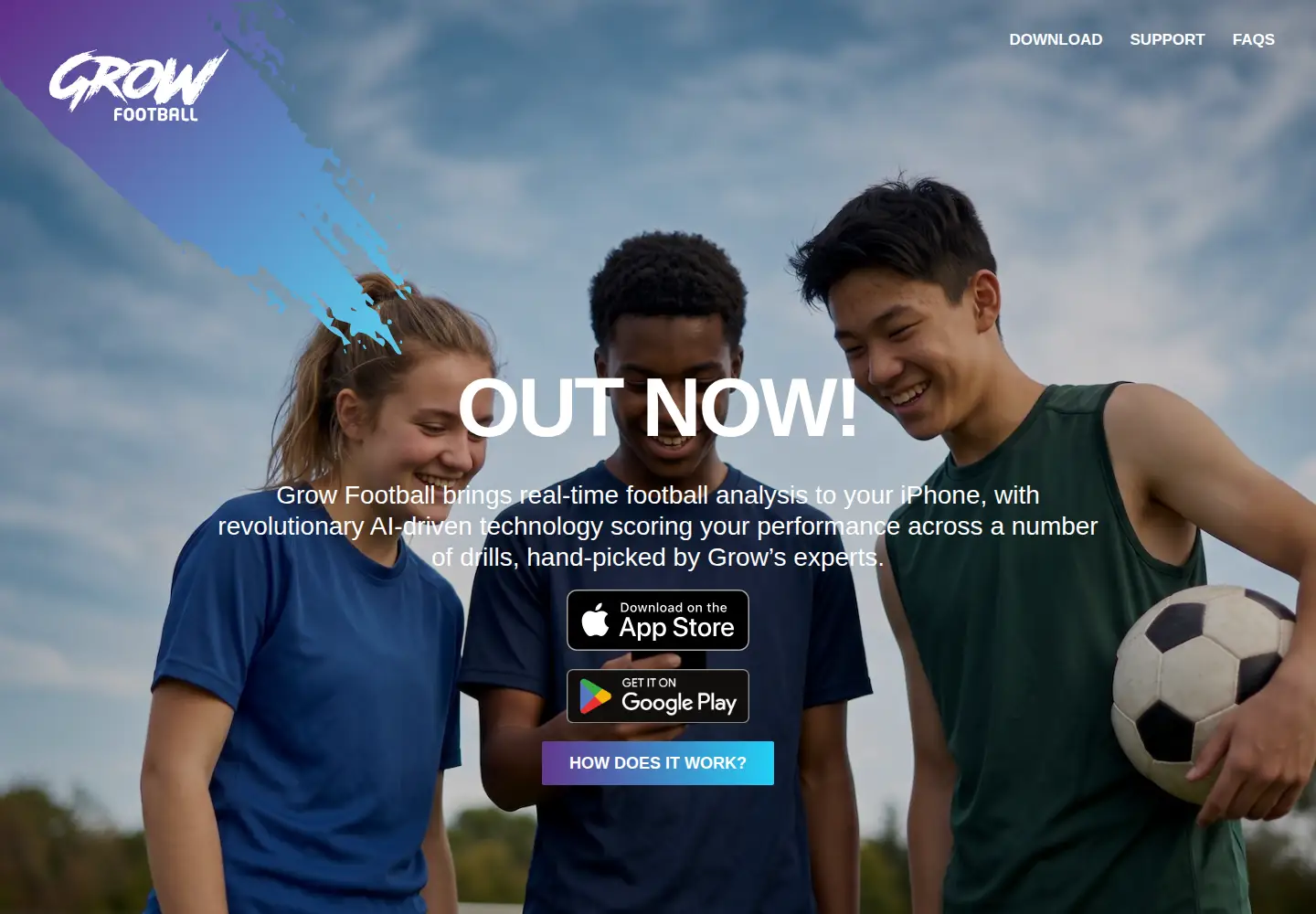Screenshot of grow.football