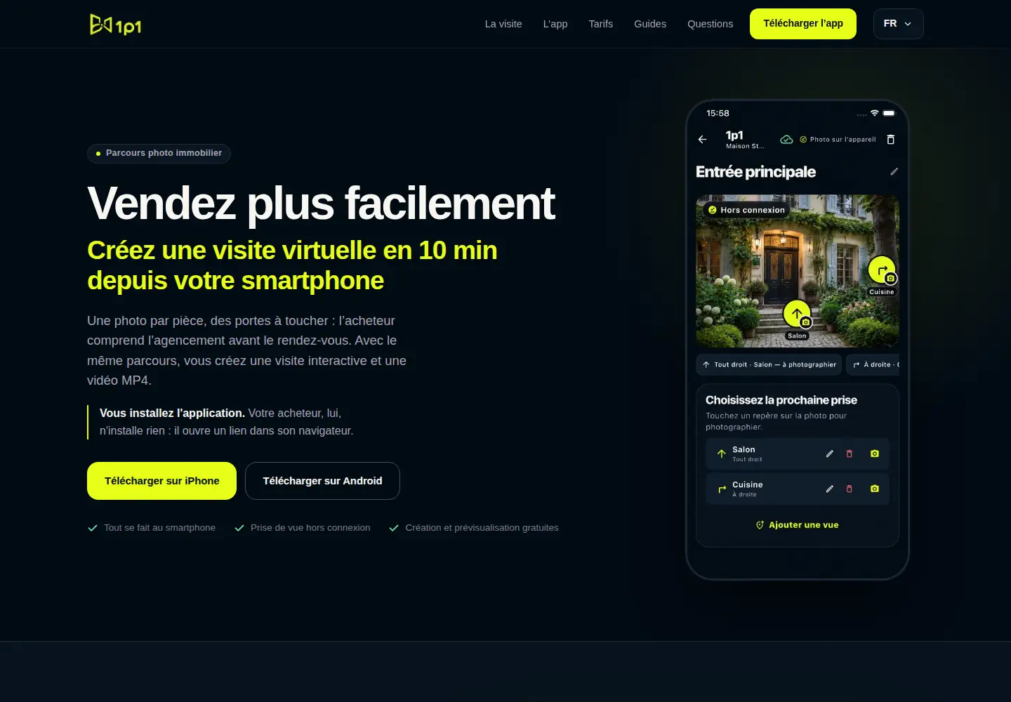 Screenshot of 1p1.fr