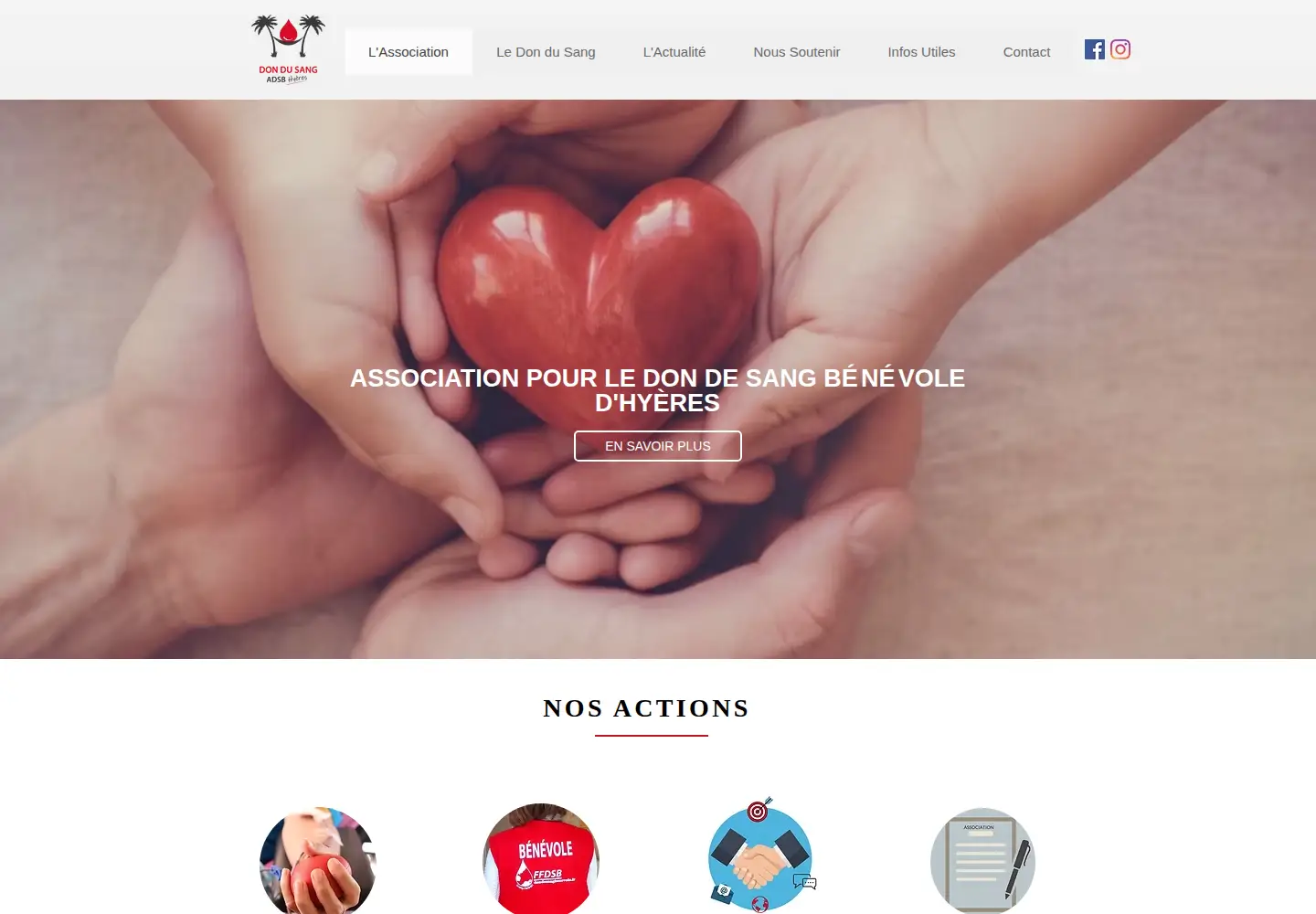 Screenshot of adsbhyeres.fr
