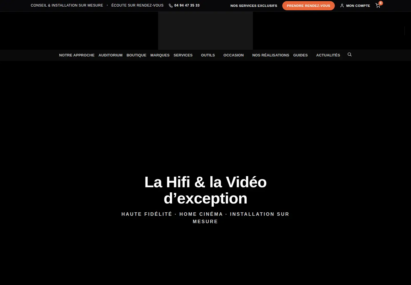 Captured homepage of designaudio.fr in the current scan