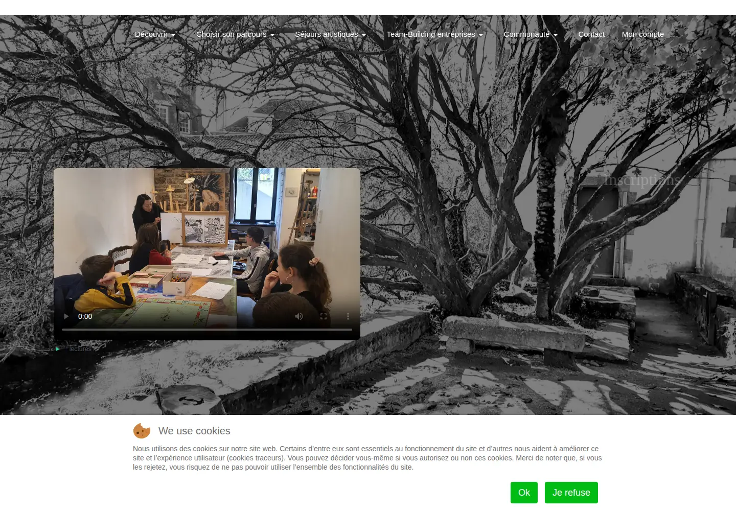 Screenshot of ecoledepontaven.fr