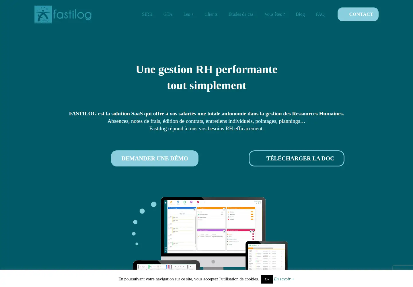 Screenshot of fastilog.fr