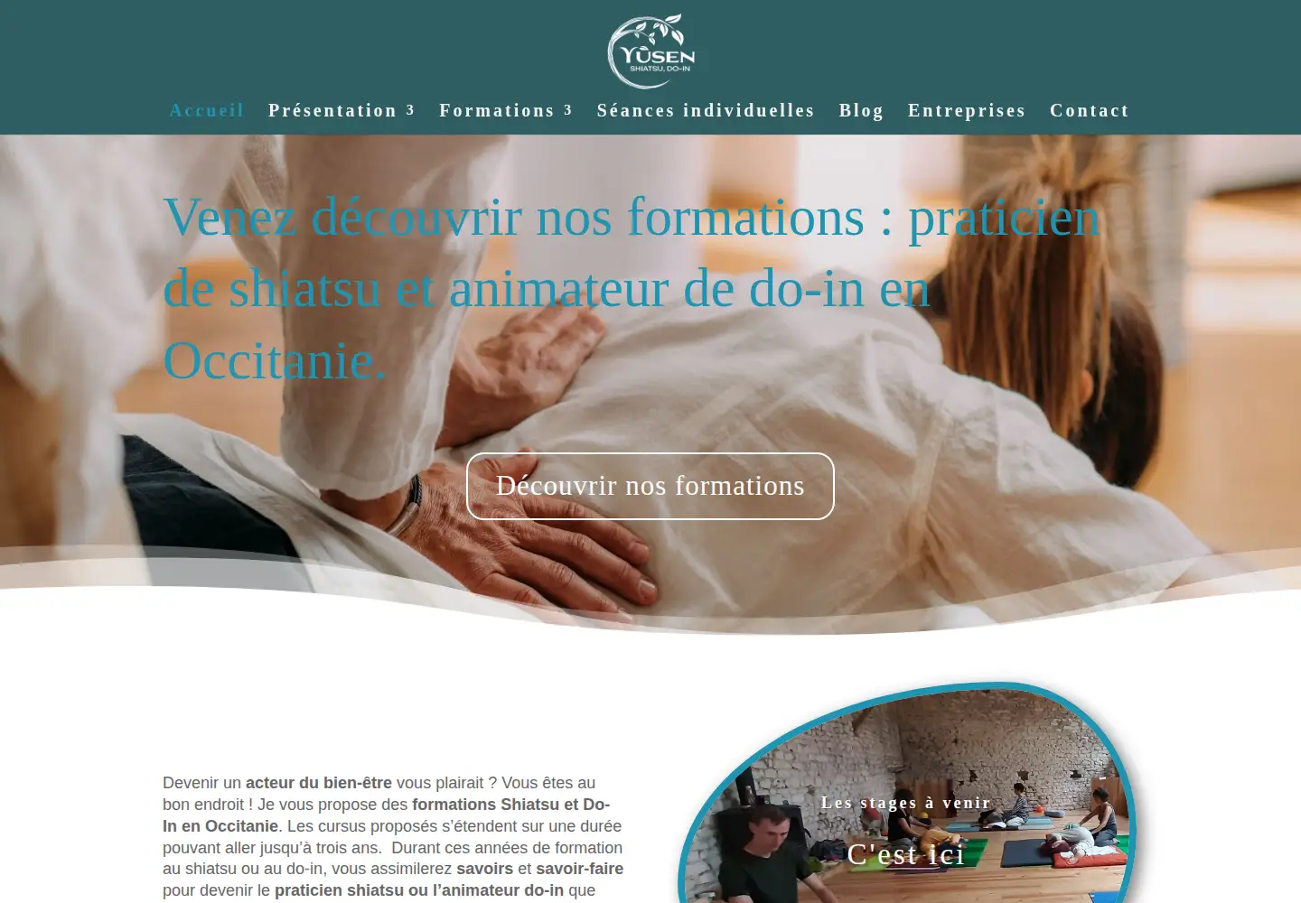 Screenshot of formation-shiatsu-nonindo.fr