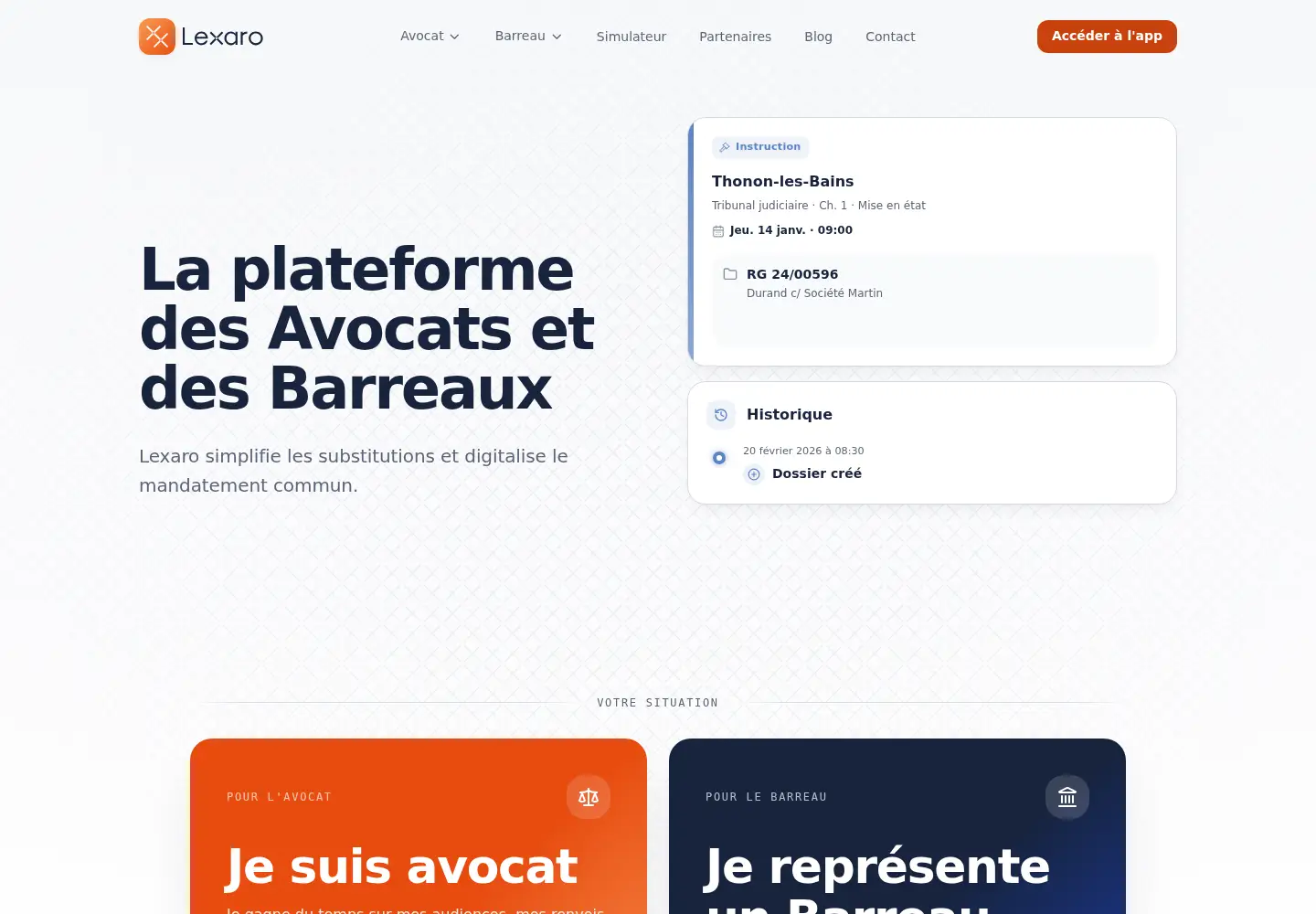 Screenshot of lexaro.fr