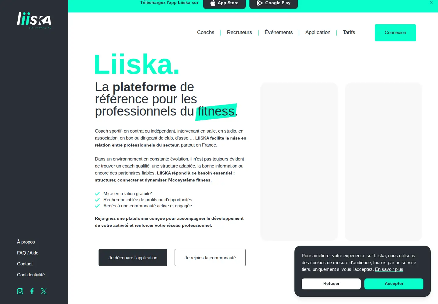 Screenshot of liiska.fr