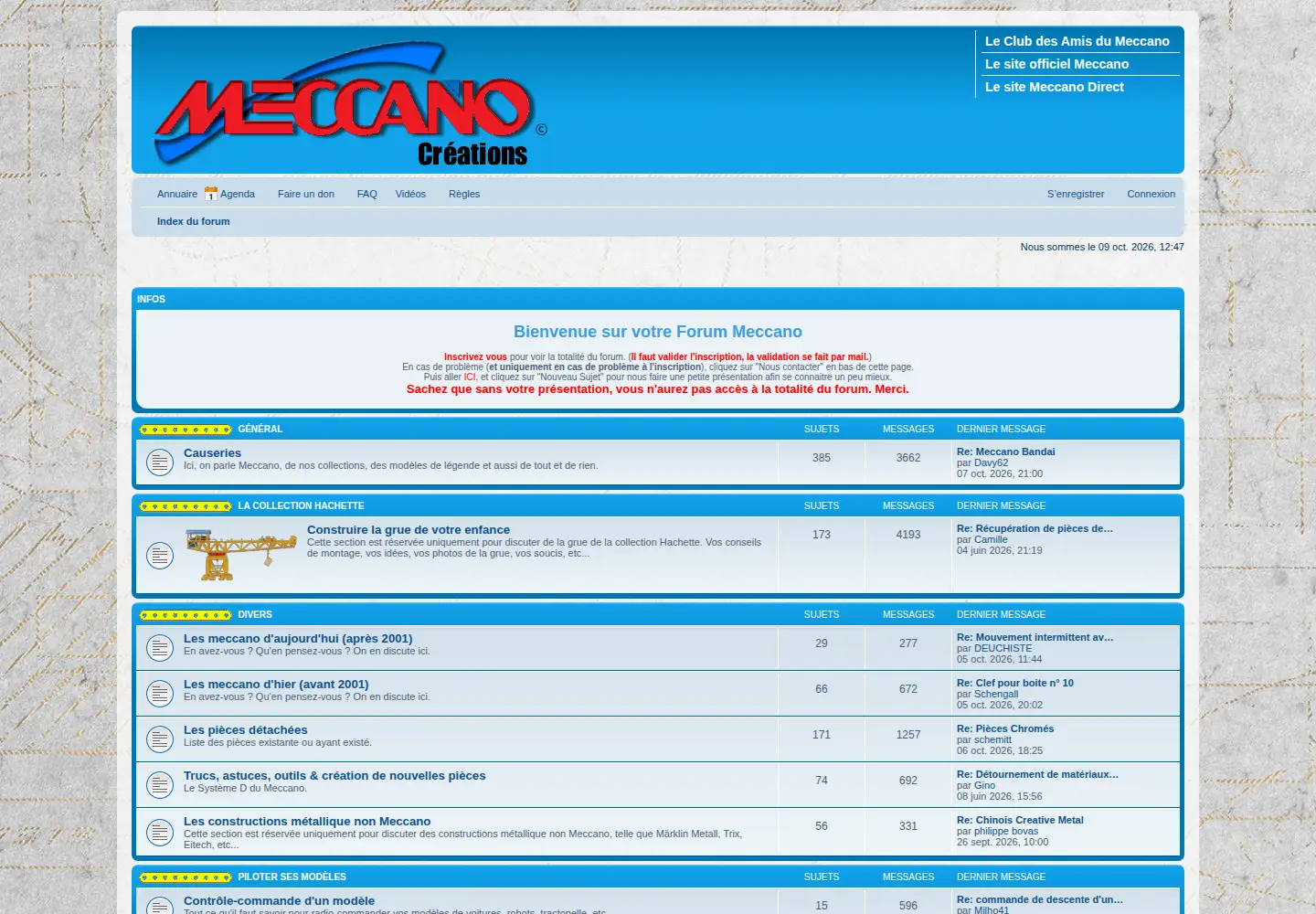Screenshot of meccanocreations.fr