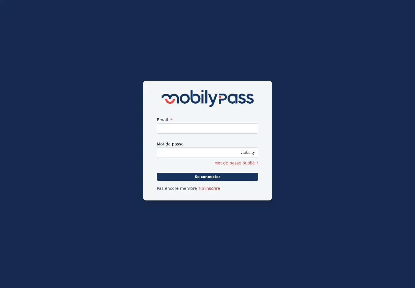 Screenshot of mobilypass.fr