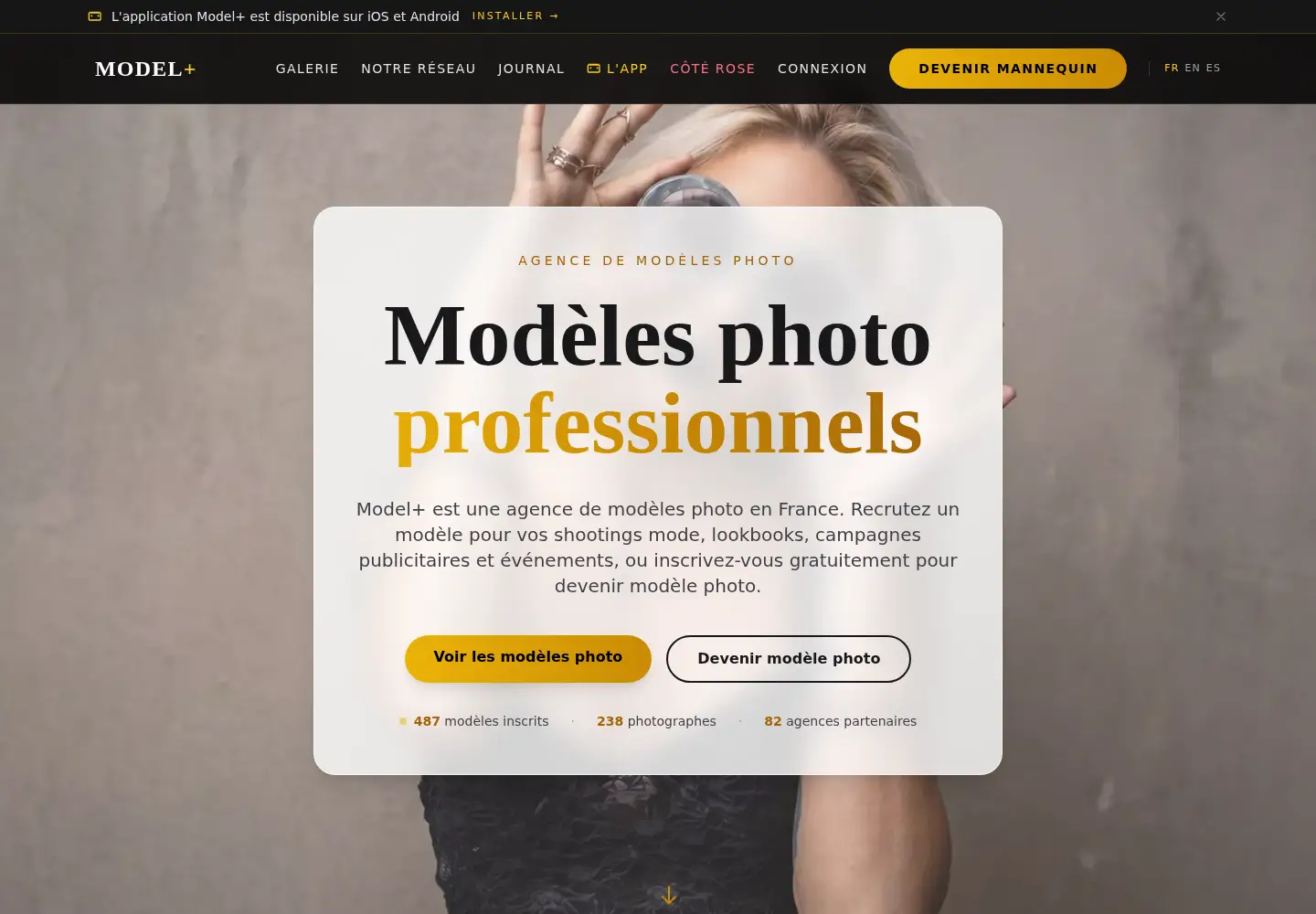 Screenshot of modelplus.fr