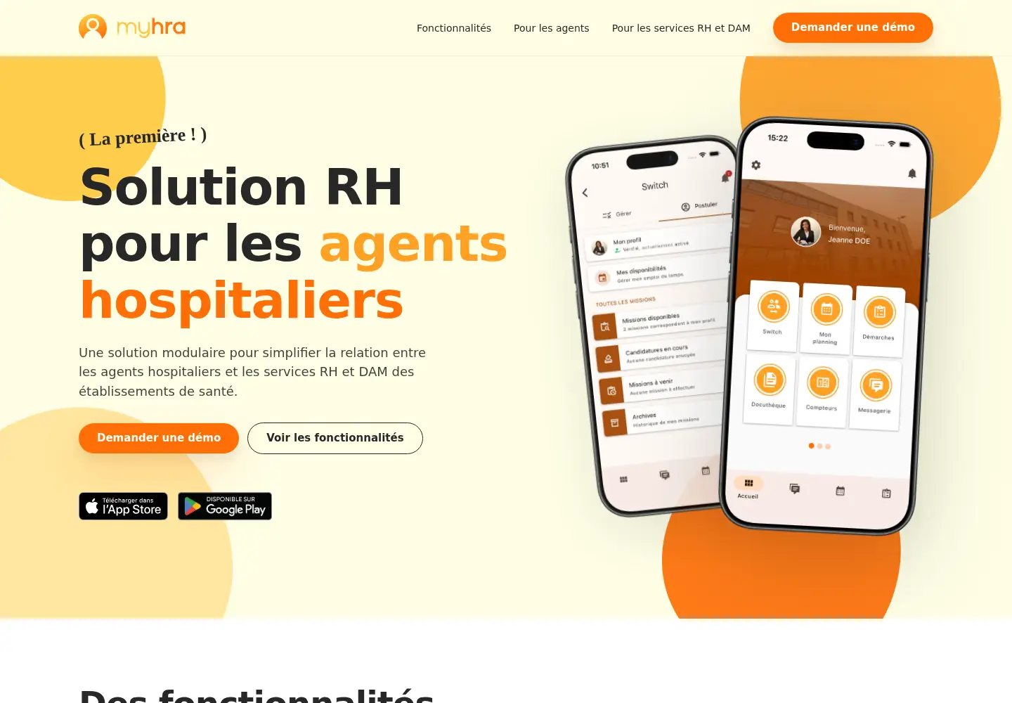 Screenshot of myhra.fr