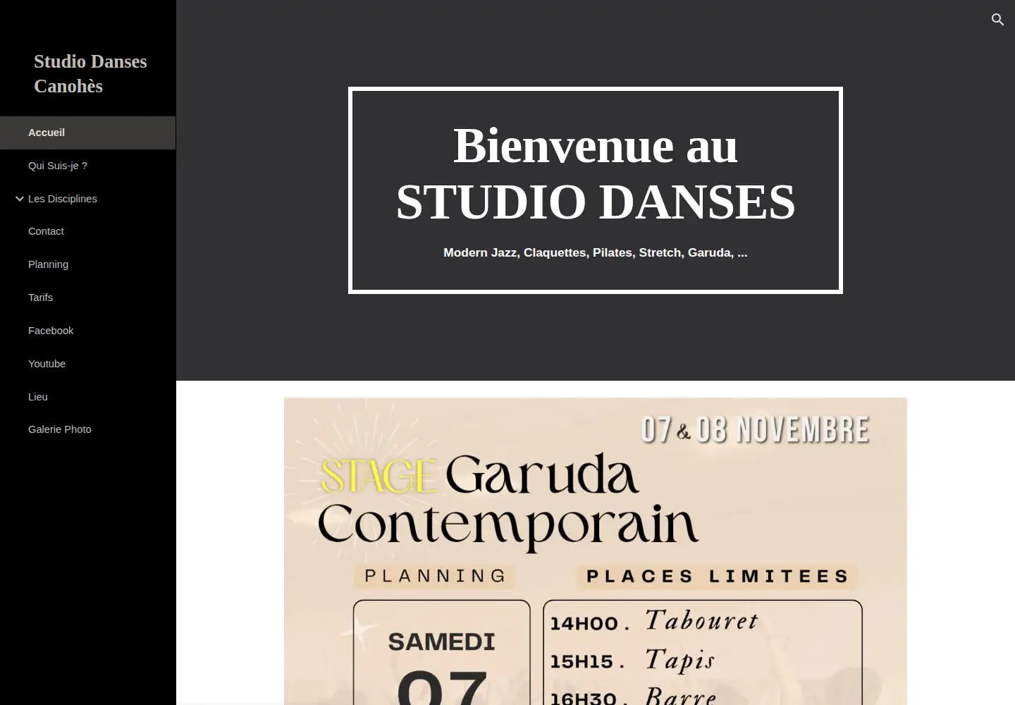 Screenshot of studiodanseskathy.fr
