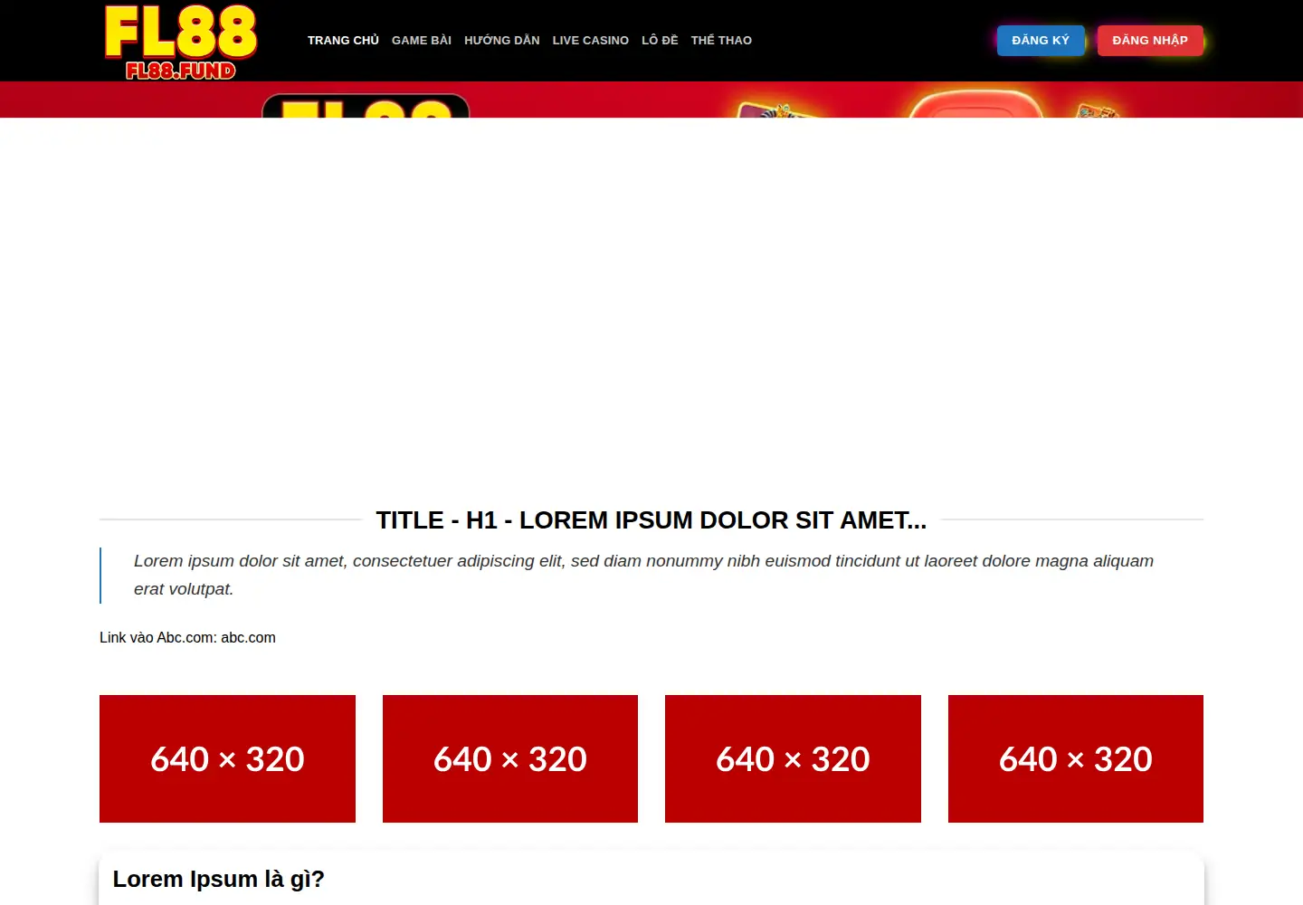 Screenshot of fl88.fund