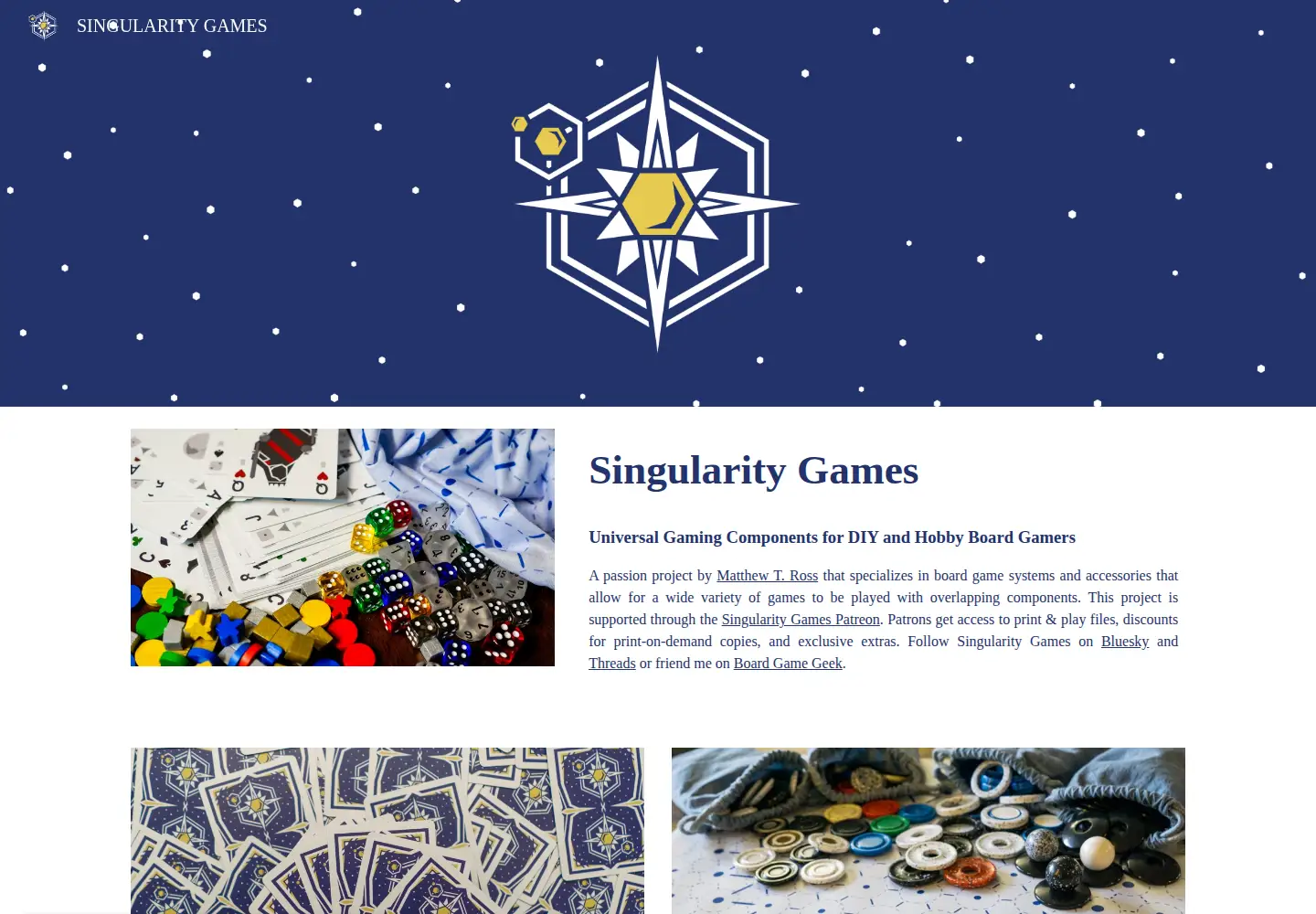 Screenshot of singularity.games