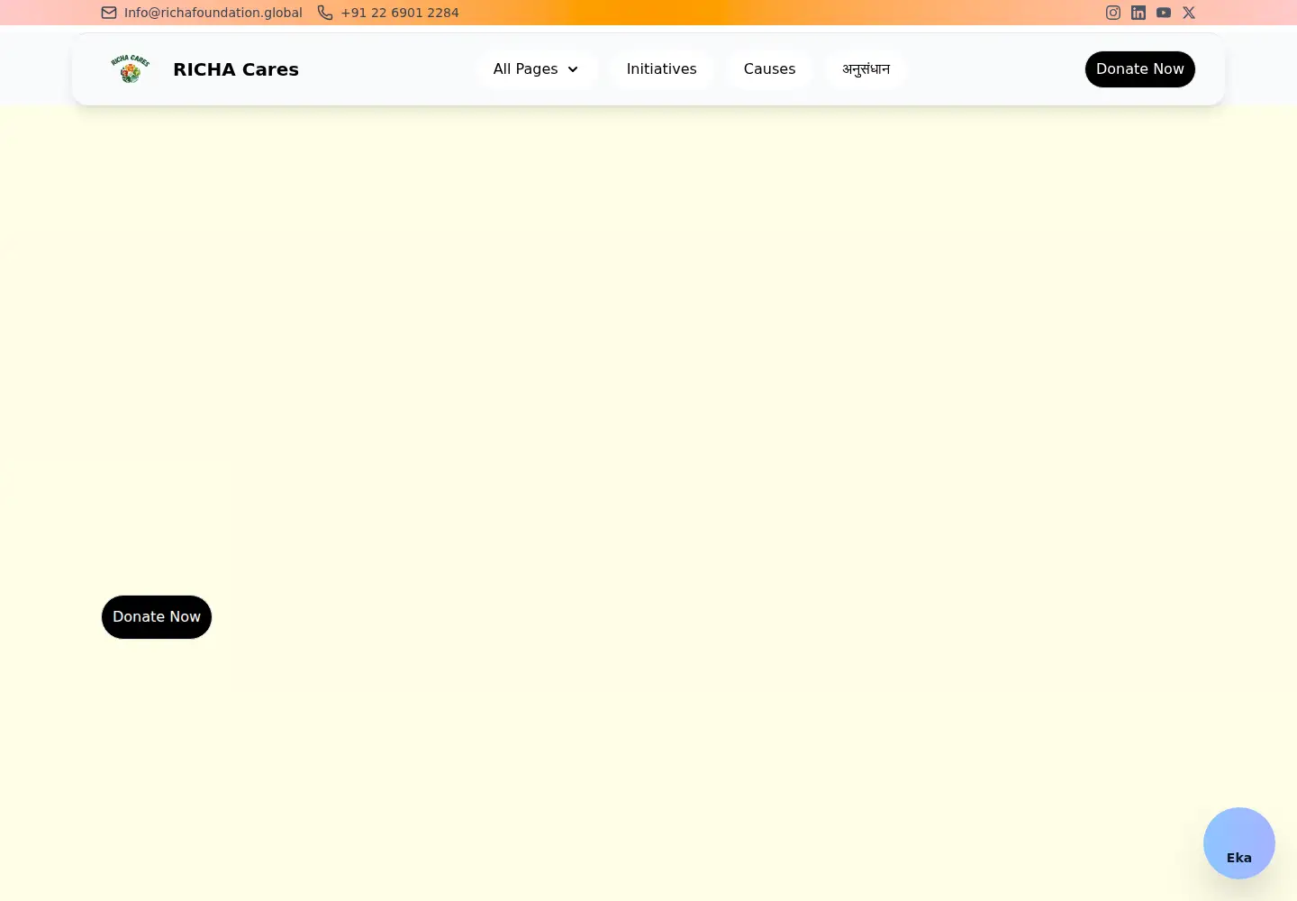 Screenshot of richafoundation.global