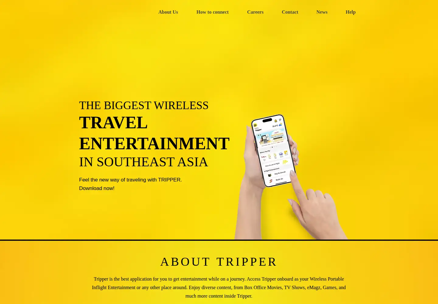 Screenshot of tripper.co.id
