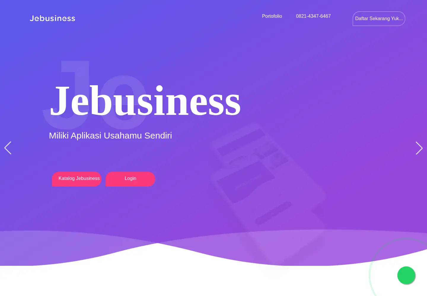 Screenshot of jebusiness.id