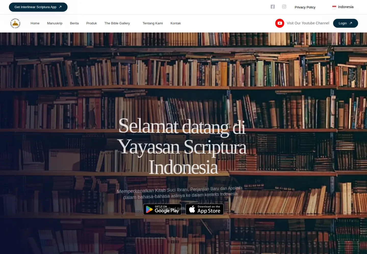 Screenshot of scriptura.id