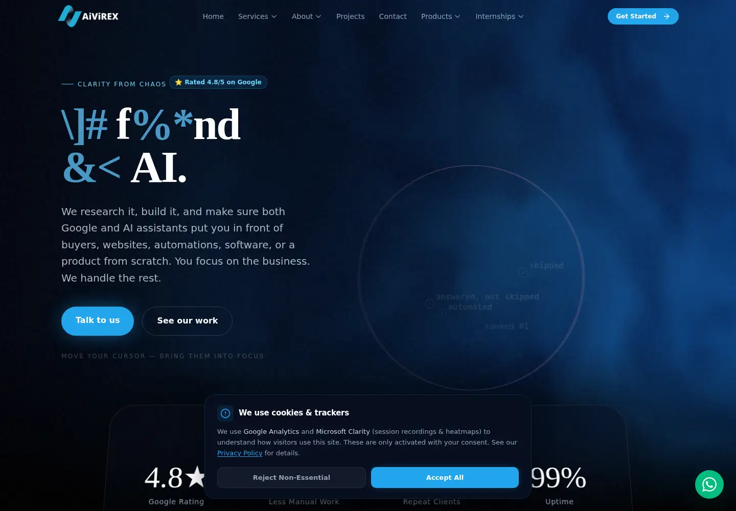 Screenshot of aivirex.in
