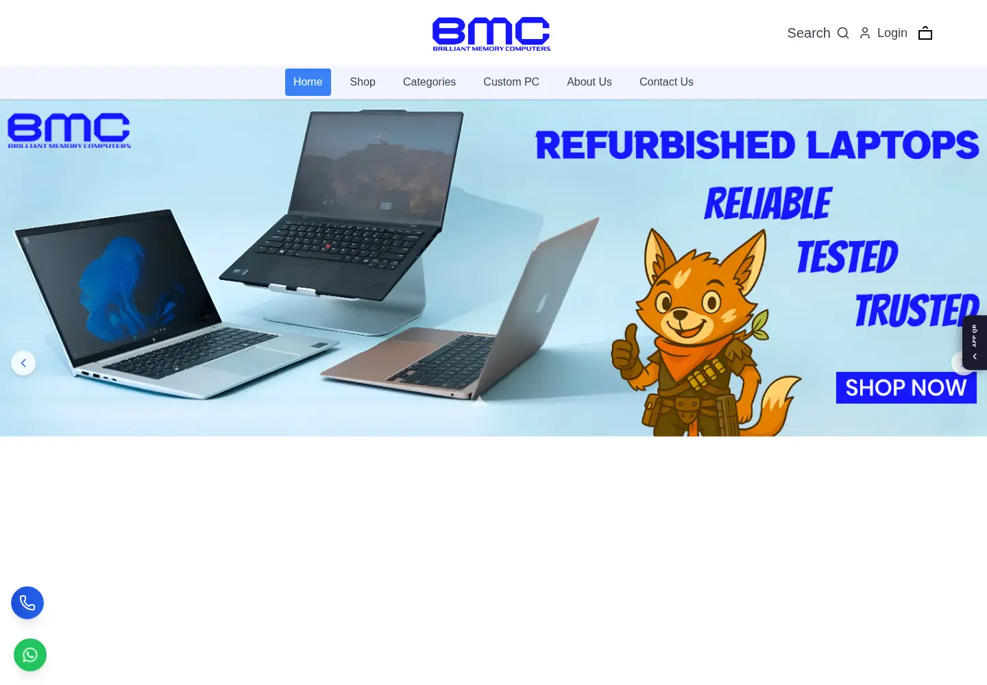 Screenshot of brilliantmemorycomputers.in