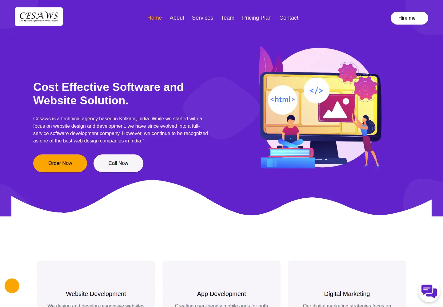 Screenshot of cesaws.in