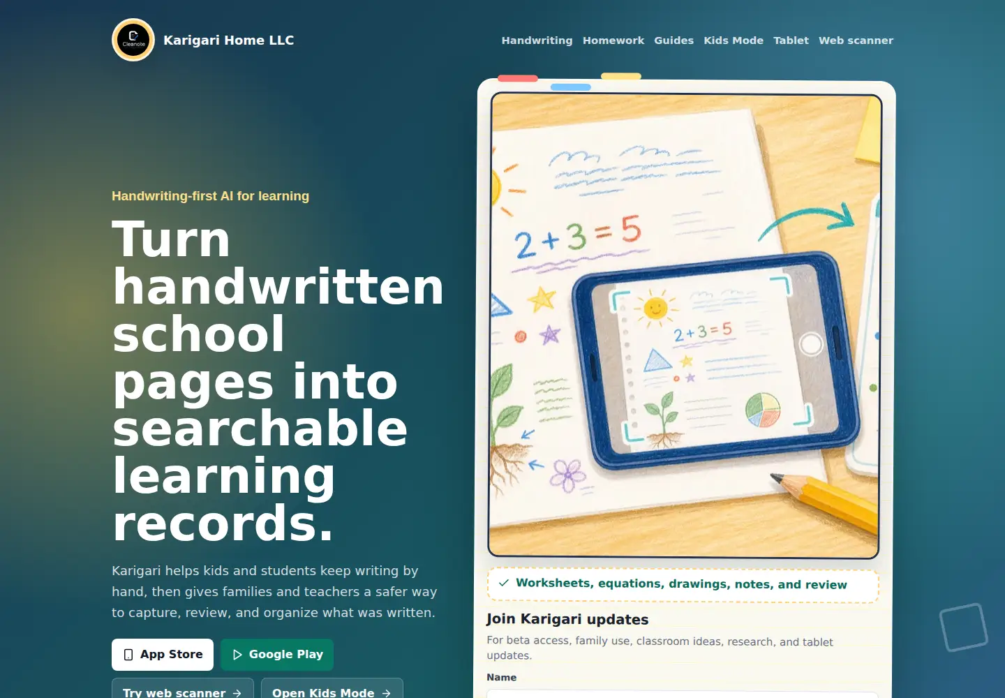 Screenshot of cleanote.in