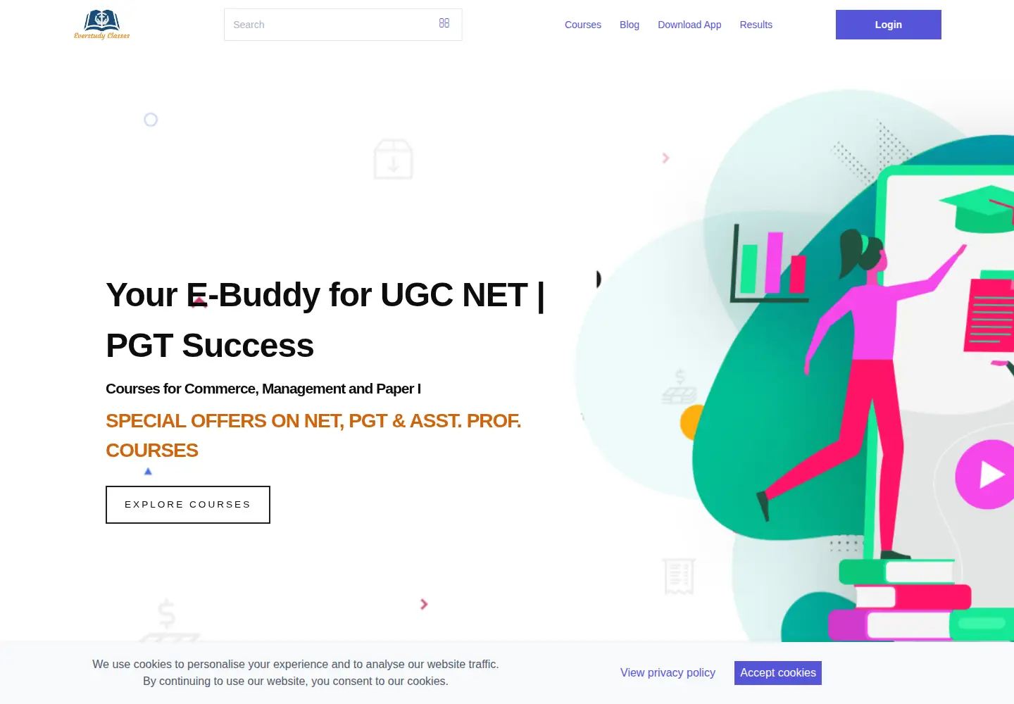 Captured homepage of everstudy.co.in in the current scan