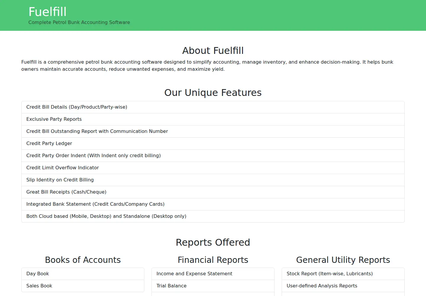 Captured homepage of fuelfill.in in the current scan