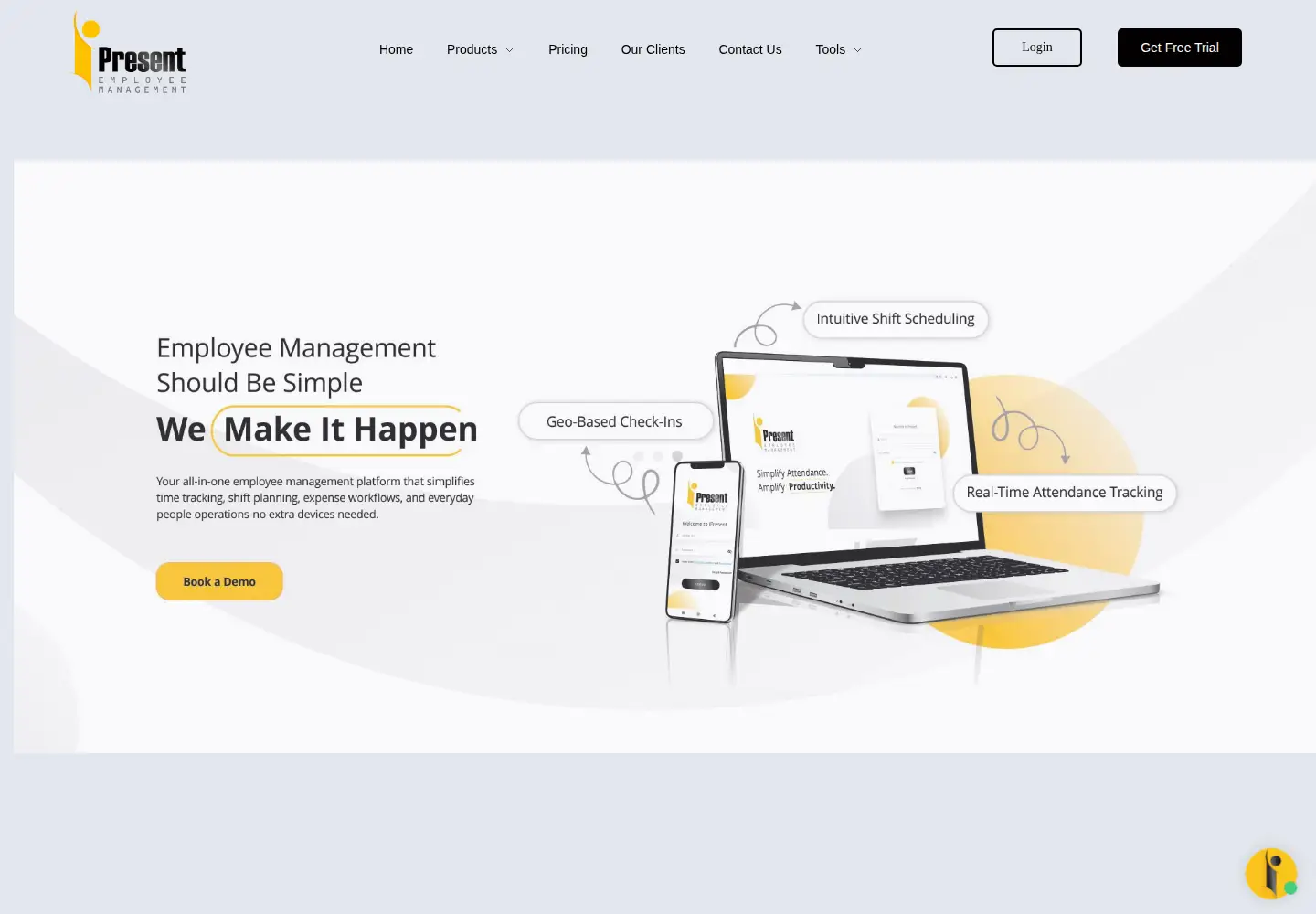 Captured homepage of ipresent.in in the current scan
