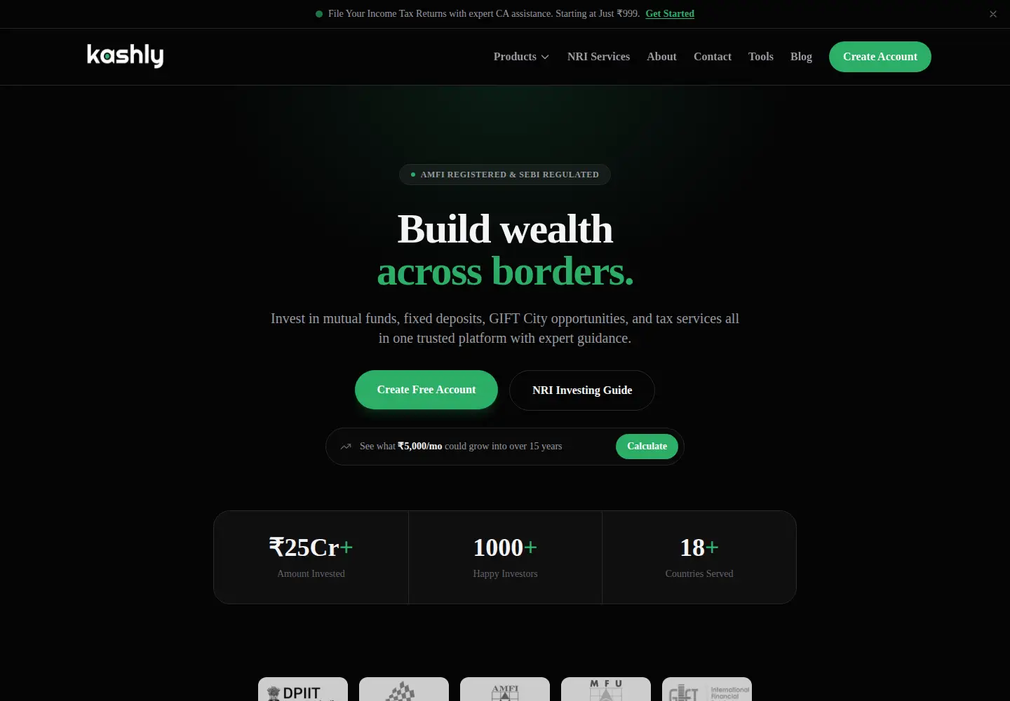 Screenshot of kashly.in