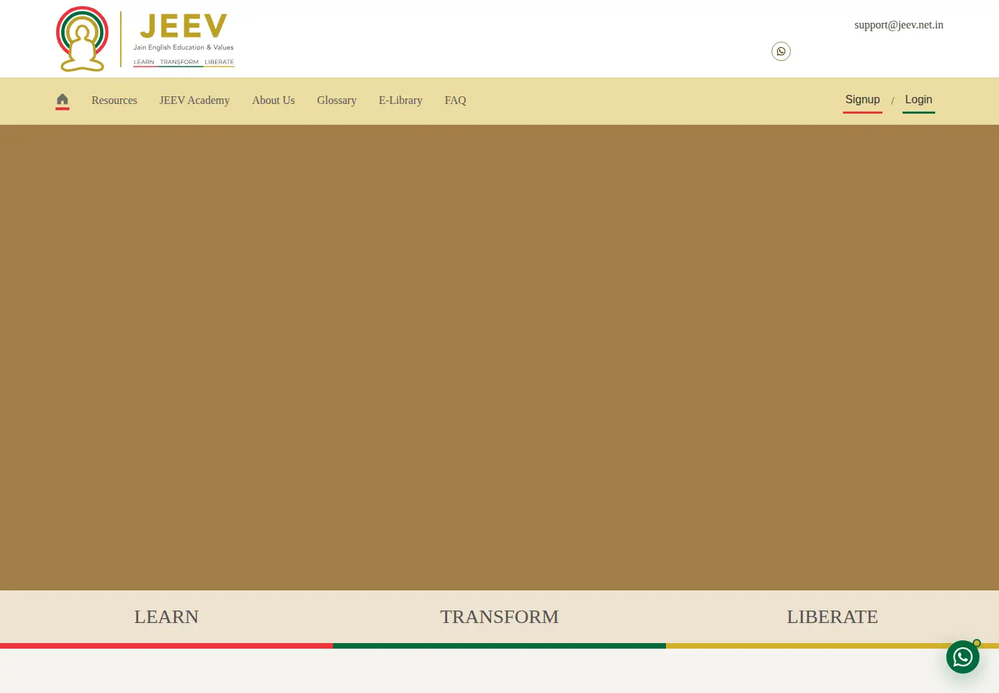 Captured homepage of jeev.net.in in the current scan