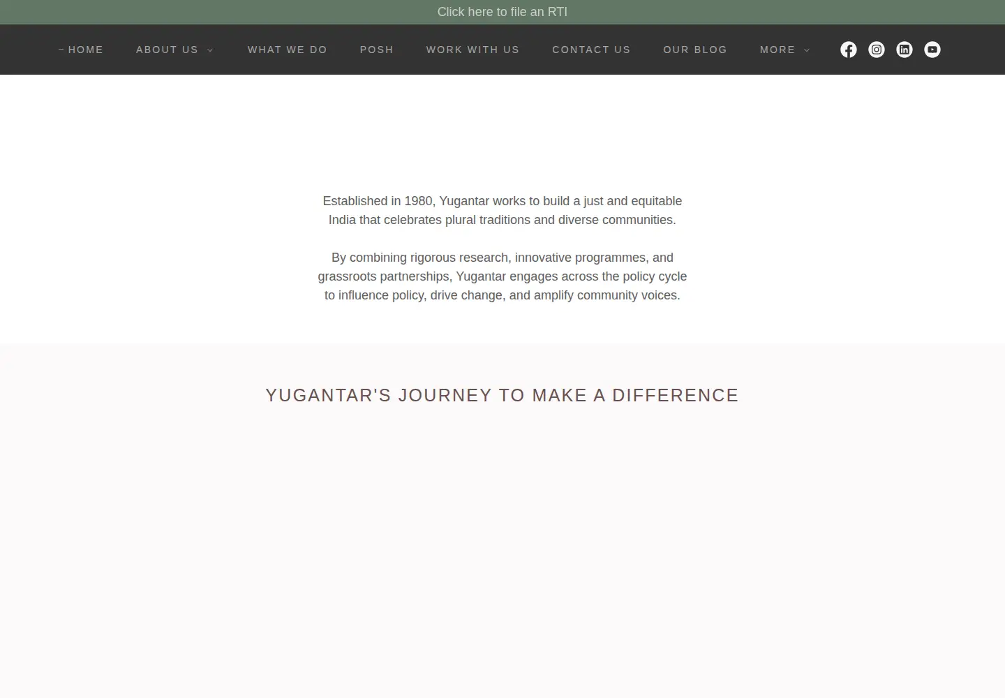 Screenshot of yugantar.org.in