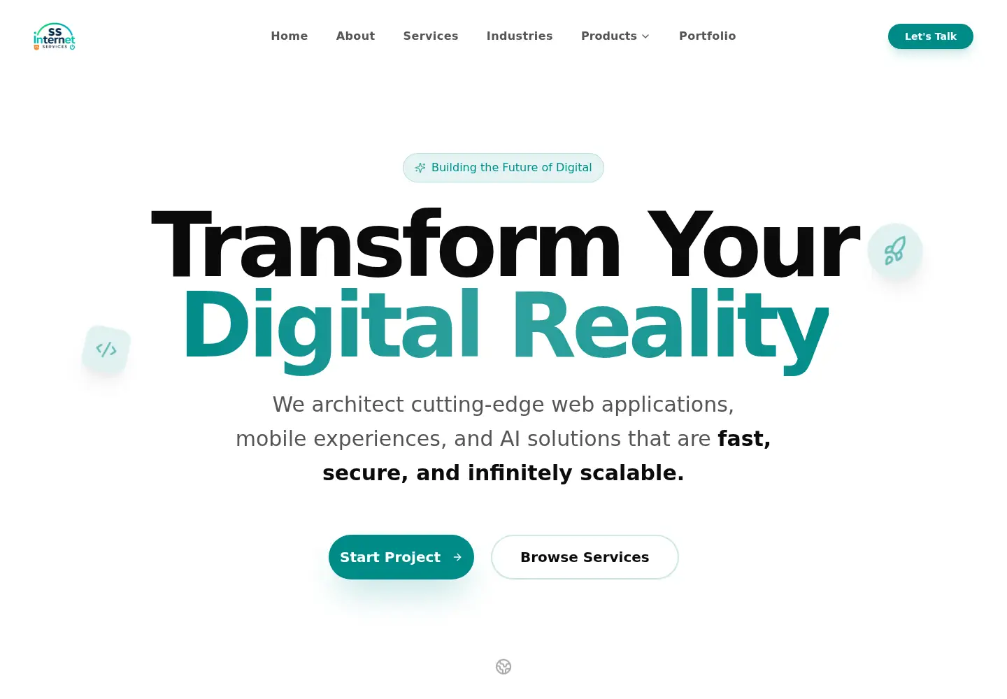 Captured homepage of ssinternet.in in the current scan