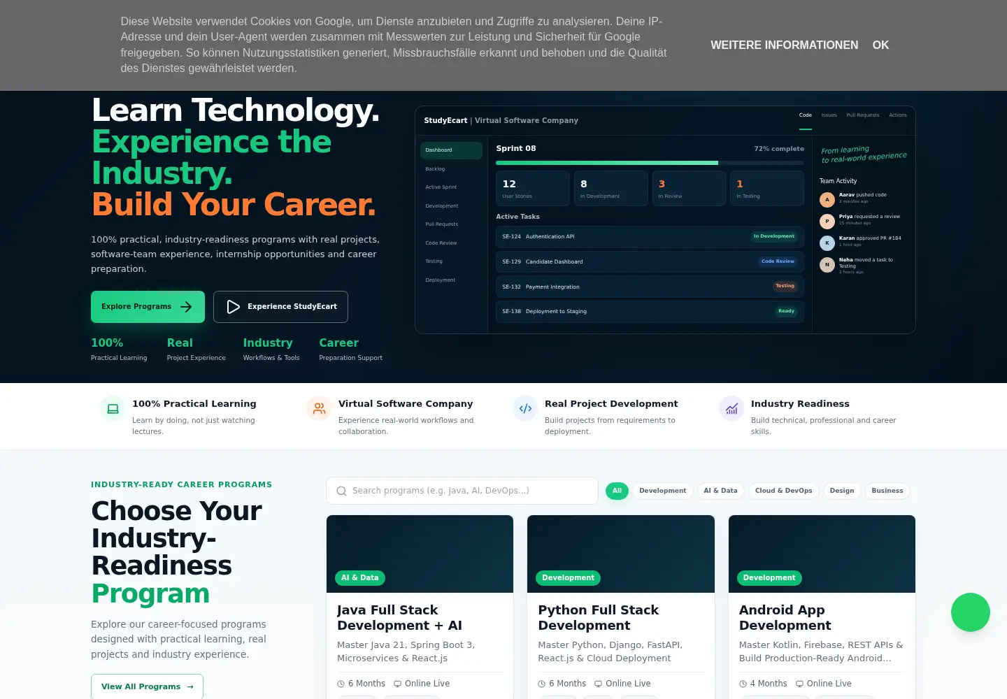 Screenshot of studyecart.in