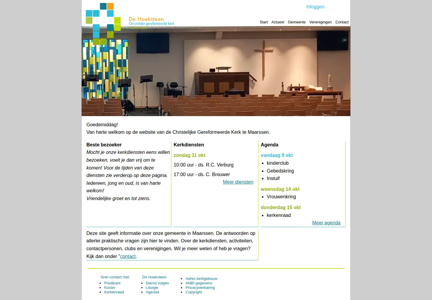 Screenshot of dehoeksteen.info