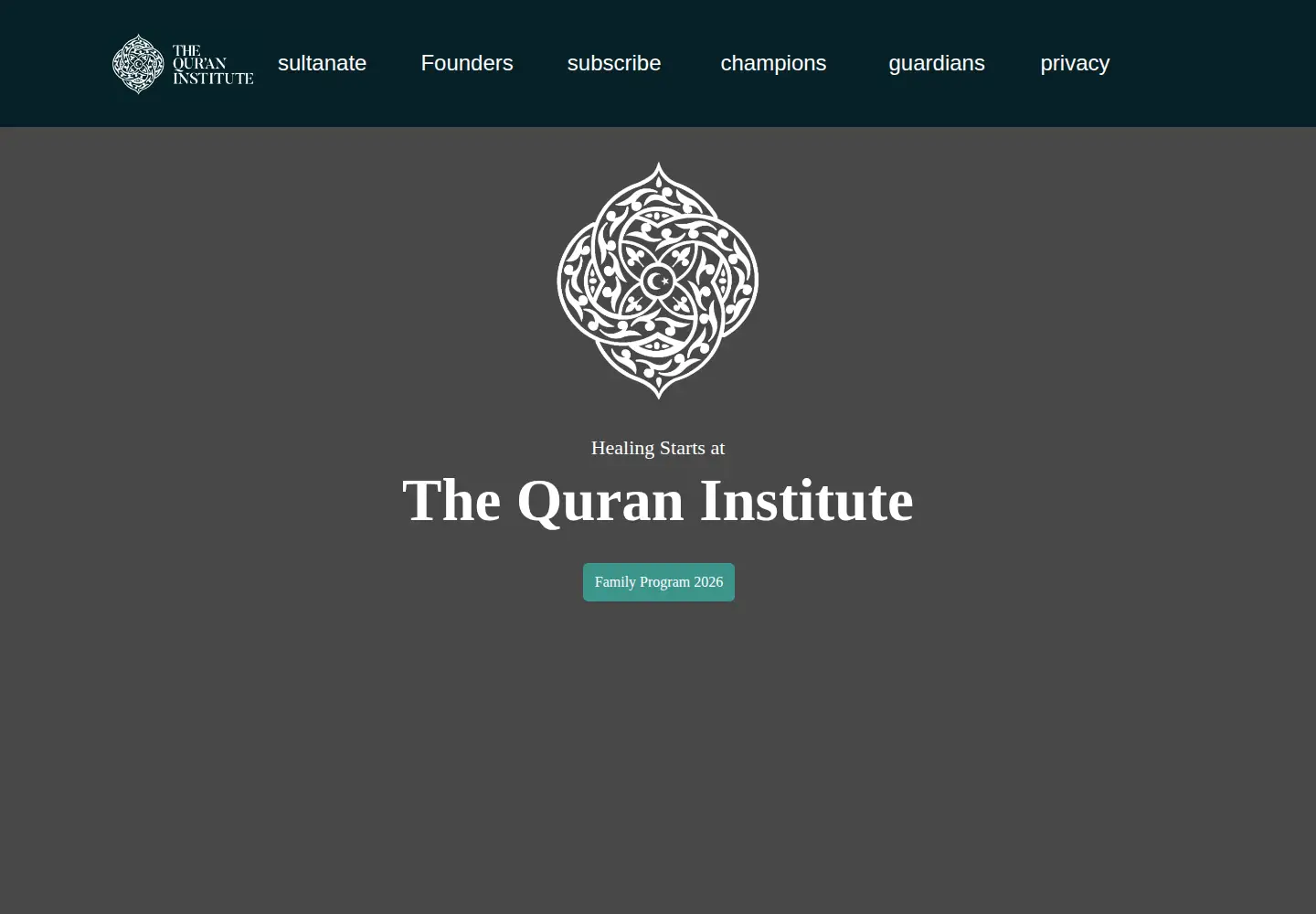 Screenshot of thequran.institute