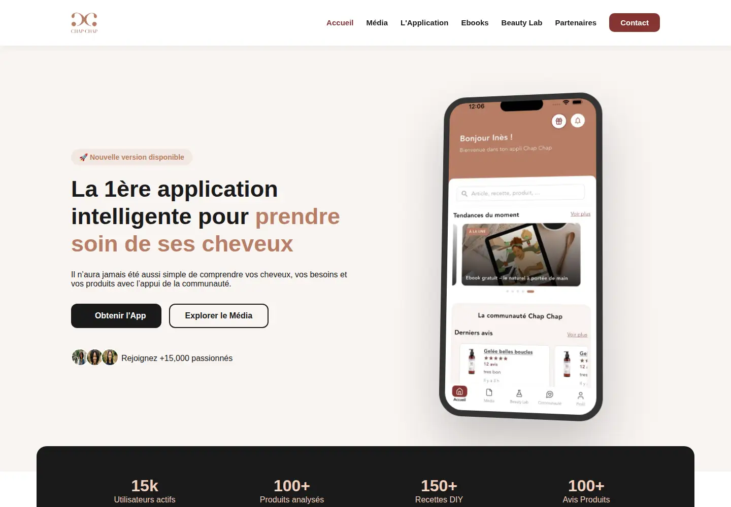 Screenshot of chapchap.io
